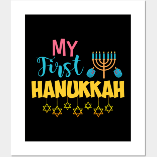 Cute & Adorable My First Hanukkah Candles Posters and Art